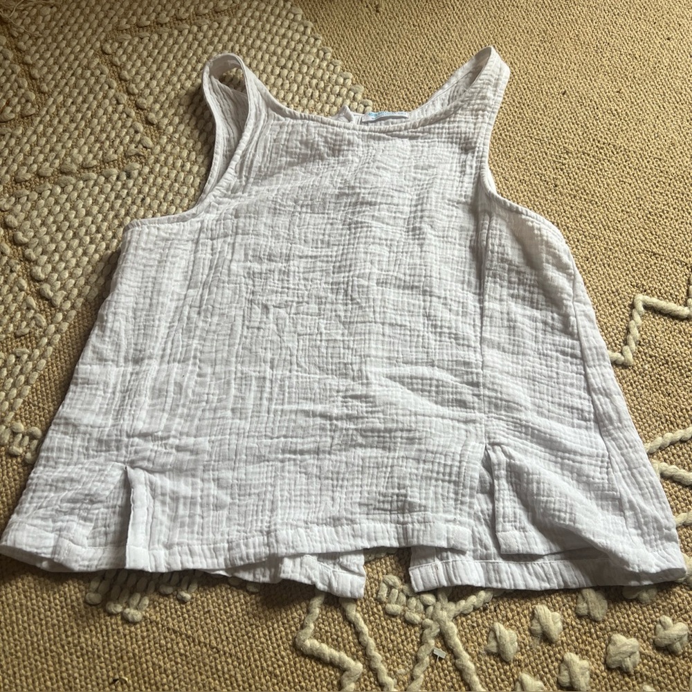 Dreamers White Textured Blouse